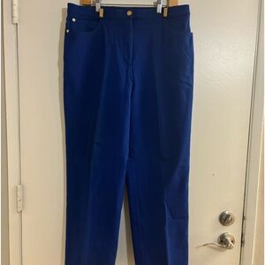 St John Sport Essentials by Marie Gray Jeans New Rise NEW Bright Blue  Size: 16